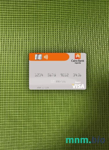 Uganda Cairo bank Uganda visa obciążyć card wygląd fotograficzny skan PSD + zdjęcie